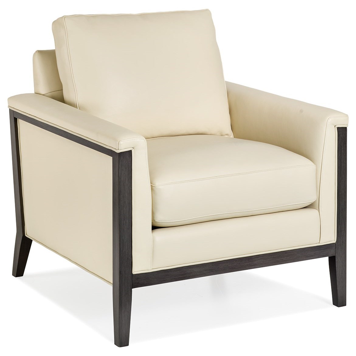 Hancock & Moore Ava Contemporary Chair with Exposed Wood Frame